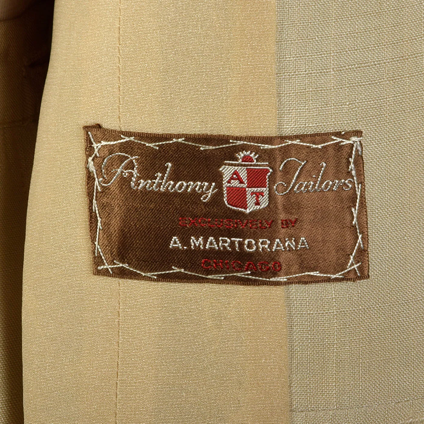 1940s Beige Two Piece Skirt Suit