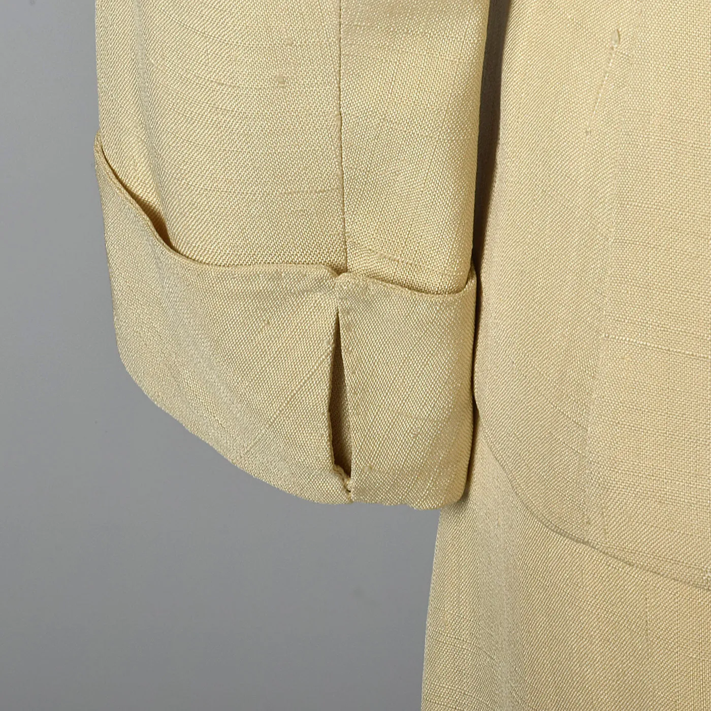 1940s Beige Two Piece Skirt Suit