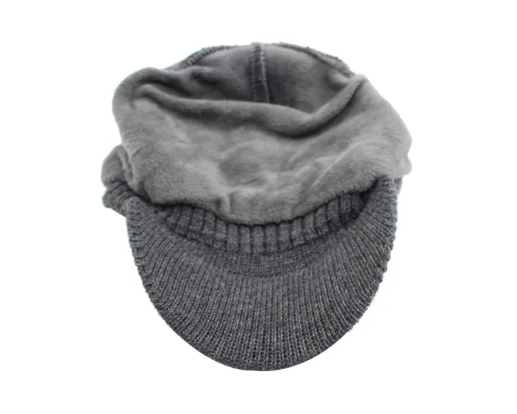 2 Piece Wool Beanie Cap and Scarf