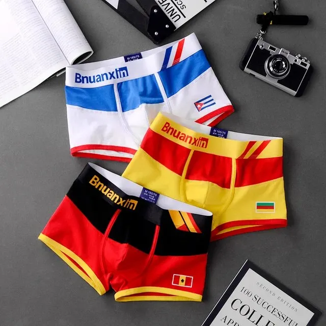 3Pcs Printed Breathable Boxer Set