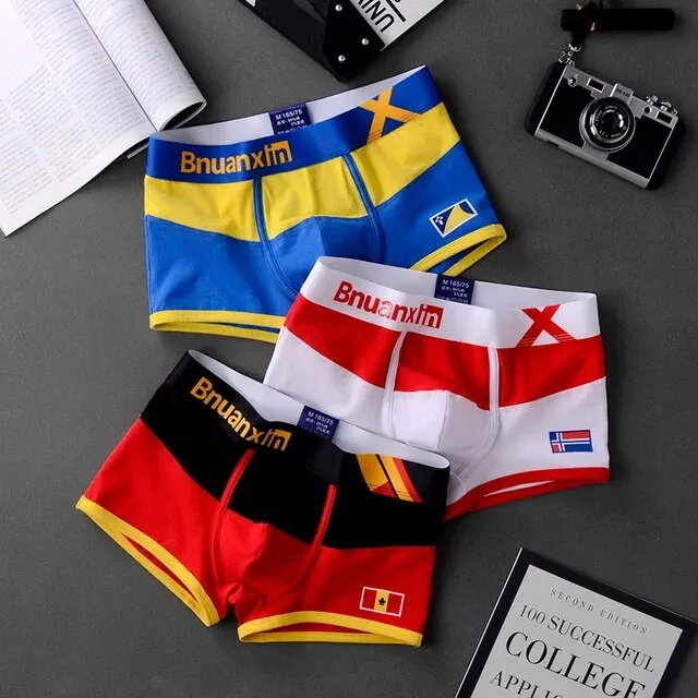 3Pcs Printed Breathable Boxer Set