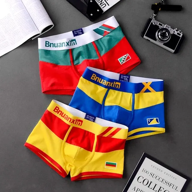 3Pcs Printed Breathable Boxer Set