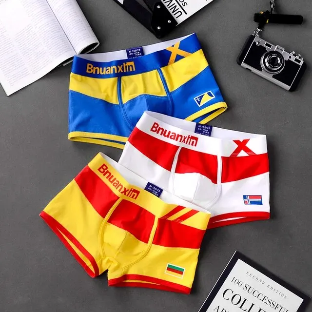 3Pcs Printed Breathable Boxer Set