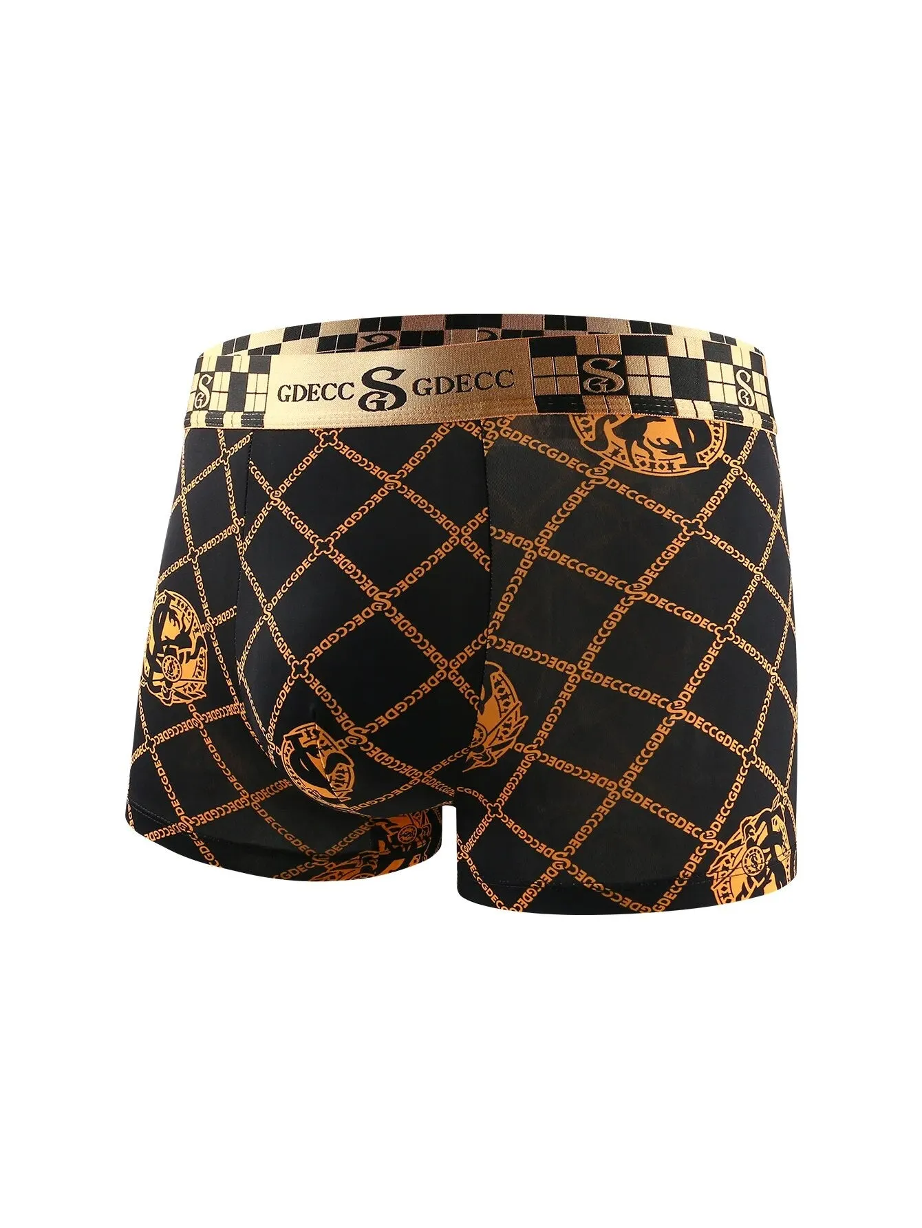 5Pcs Geometric Pattern Boxer Set