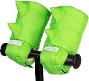 7 A.M. Enfant KIDS Warmmuffs - Dino - Green (2T-4T)