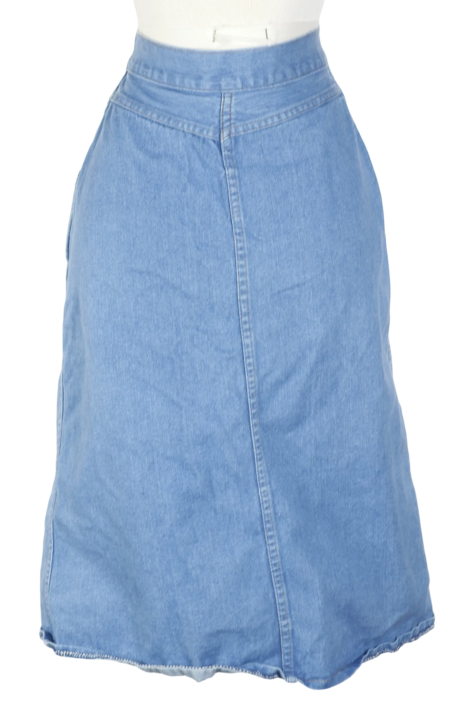 80s Sportwear Int. Denim Snap Front Skirt    w24