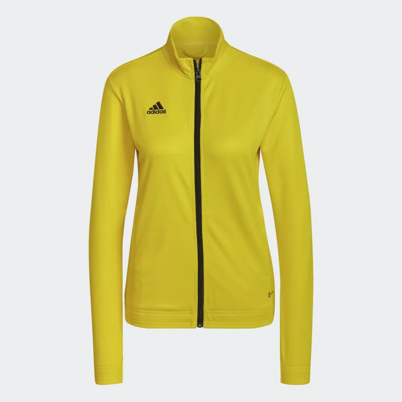 ADIDAS ENTRADA 22 TRACK JACKET WOMEN TEAM YELLOW BLACK