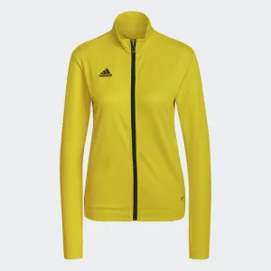 ADIDAS ENTRADA 22 TRACK JACKET WOMEN TEAM YELLOW BLACK