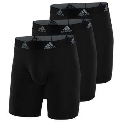 adidas Men's Performance 3-Pack Long Boxer Brief