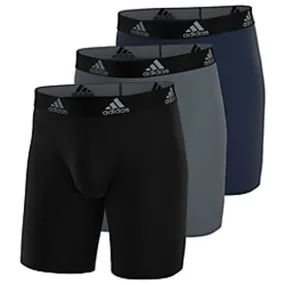 adidas Men's Performance 3-Pack Long Boxer Brief