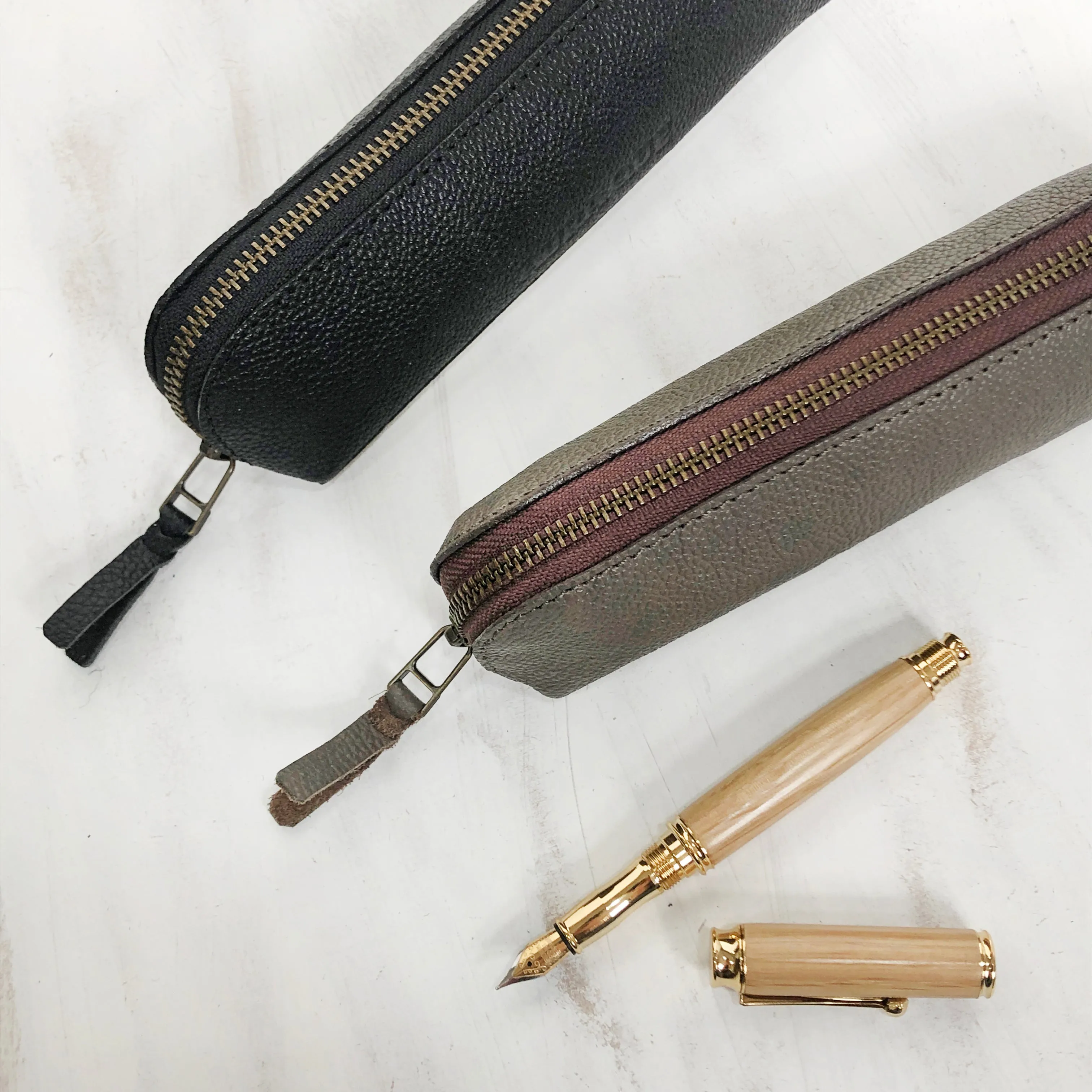 ALI Leather Slimline Pencil Case (WS)