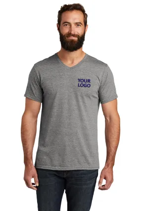 Allmade Unisex Tri-Blend Customized V-Neck Tee, Aluminum Grey