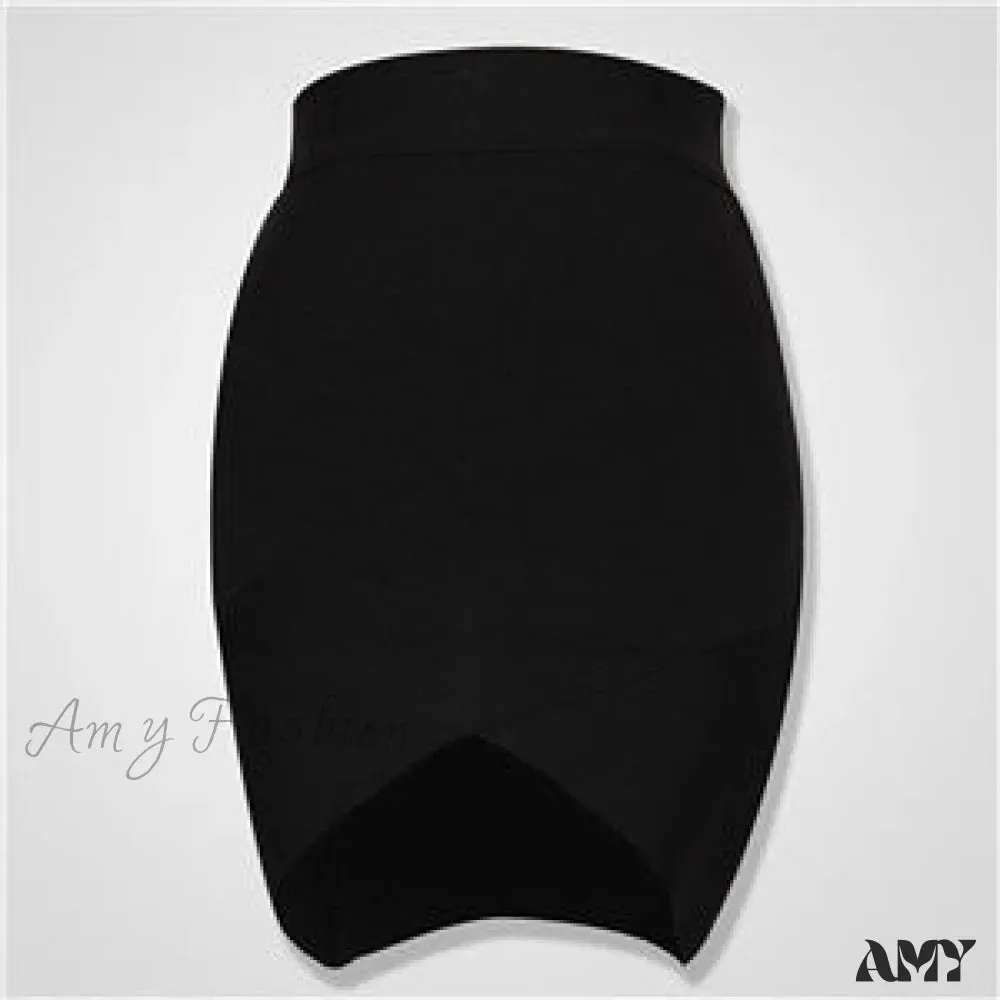 Amy Fashion - Ladies Rayon Pencil Bandage Skirt