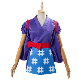 Animal Crossing Daisy Mae Cosplay Costume Women Kimono Outfit Halloween Carnival Costume