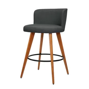 Artiss 4x Wooden Bar Stools Modern Bar Stool Kitchen Dining Chairs Cafe Charcoal