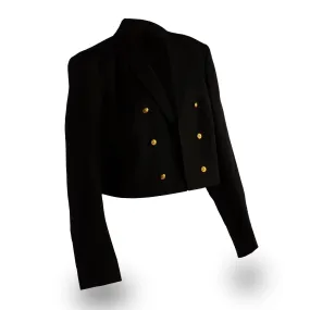 AS-IS NAVY Women's Dinner Dress Blue Jacket - Gold Buttons