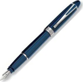 Aurora Ipsilon DeLuxe Blue/Chrome Fountain Pen