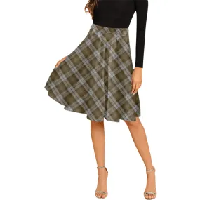 Baillie Dress Tartan Melete Pleated Midi Skirt