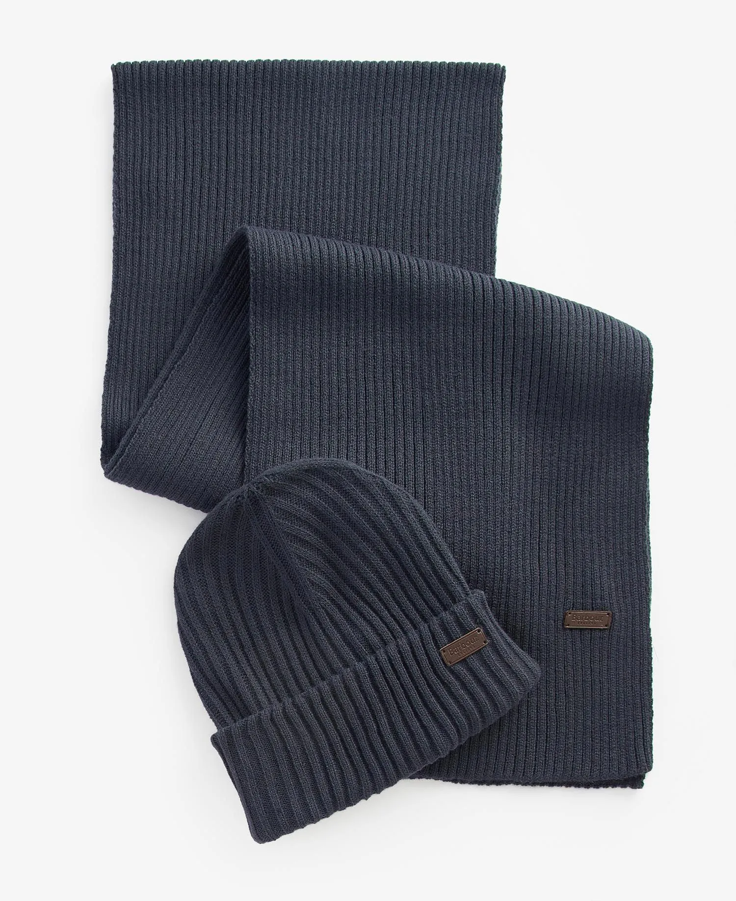 Barbour - Crimdom Beanie & Scarf Gift Set, Navy