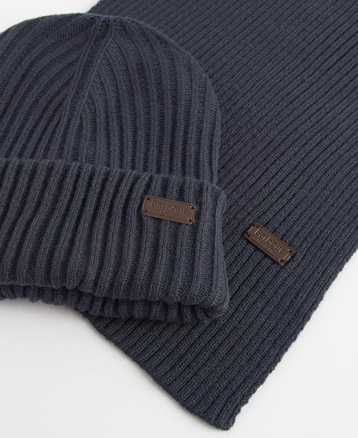 Barbour - Crimdom Beanie & Scarf Gift Set, Navy