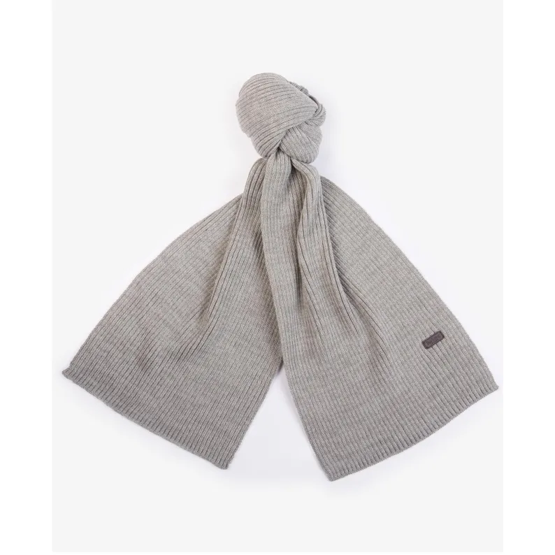 Barbour Crimdon Beanie and Scarf Gift Set MGS0019 - Light Grey