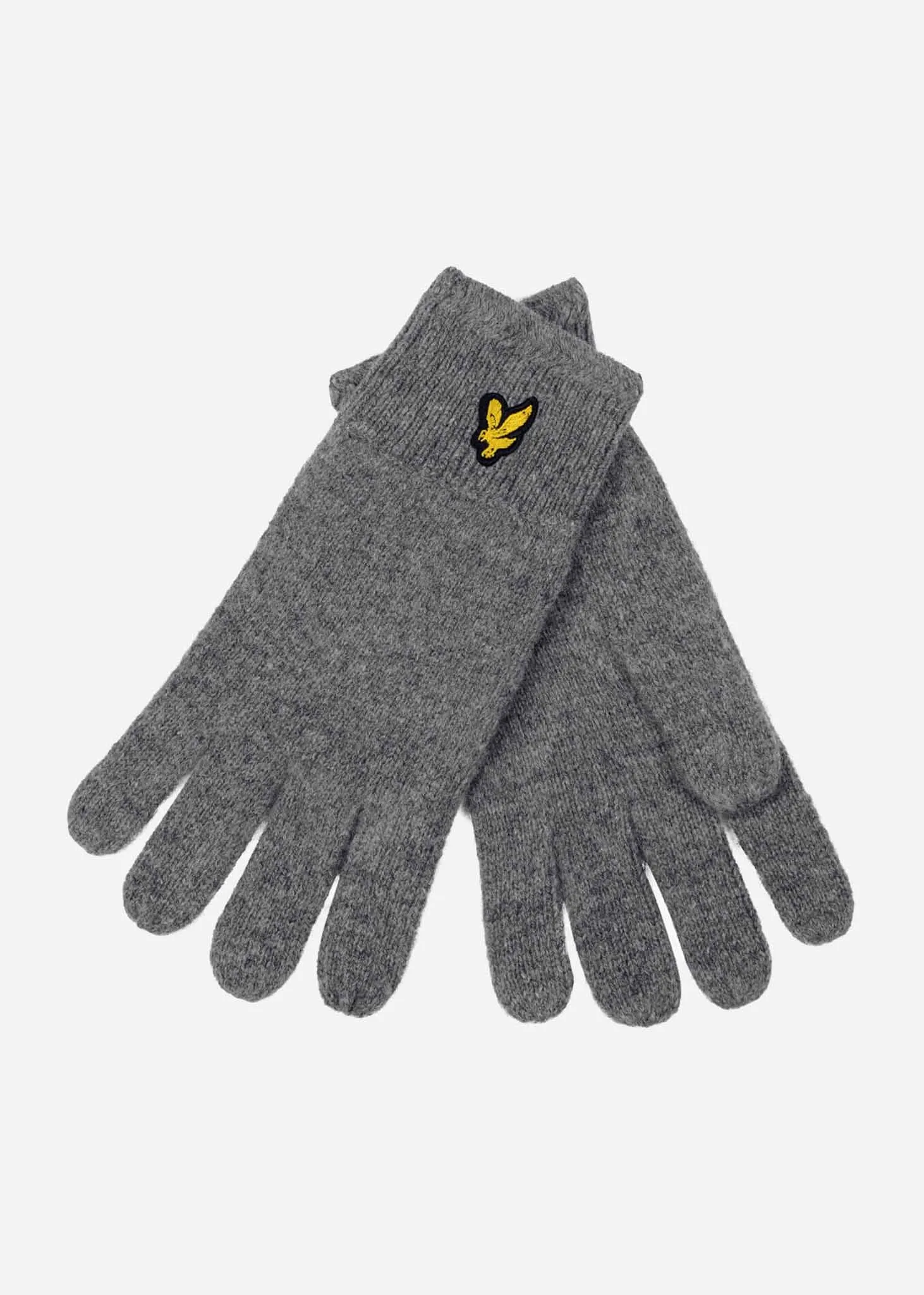 Beanie & Gloves set - mid grey marl