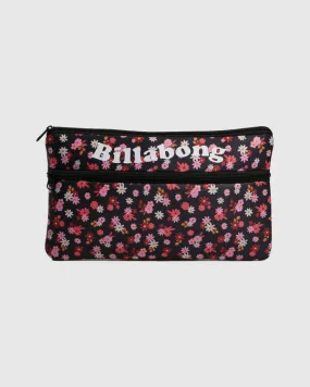 Billabong Ditsy Dream Large Pencil Case - Black Pebble