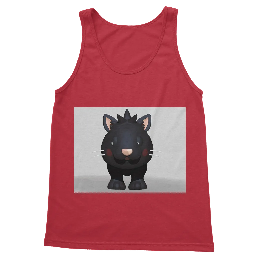 Black Kitty Classic Adult Vest Top