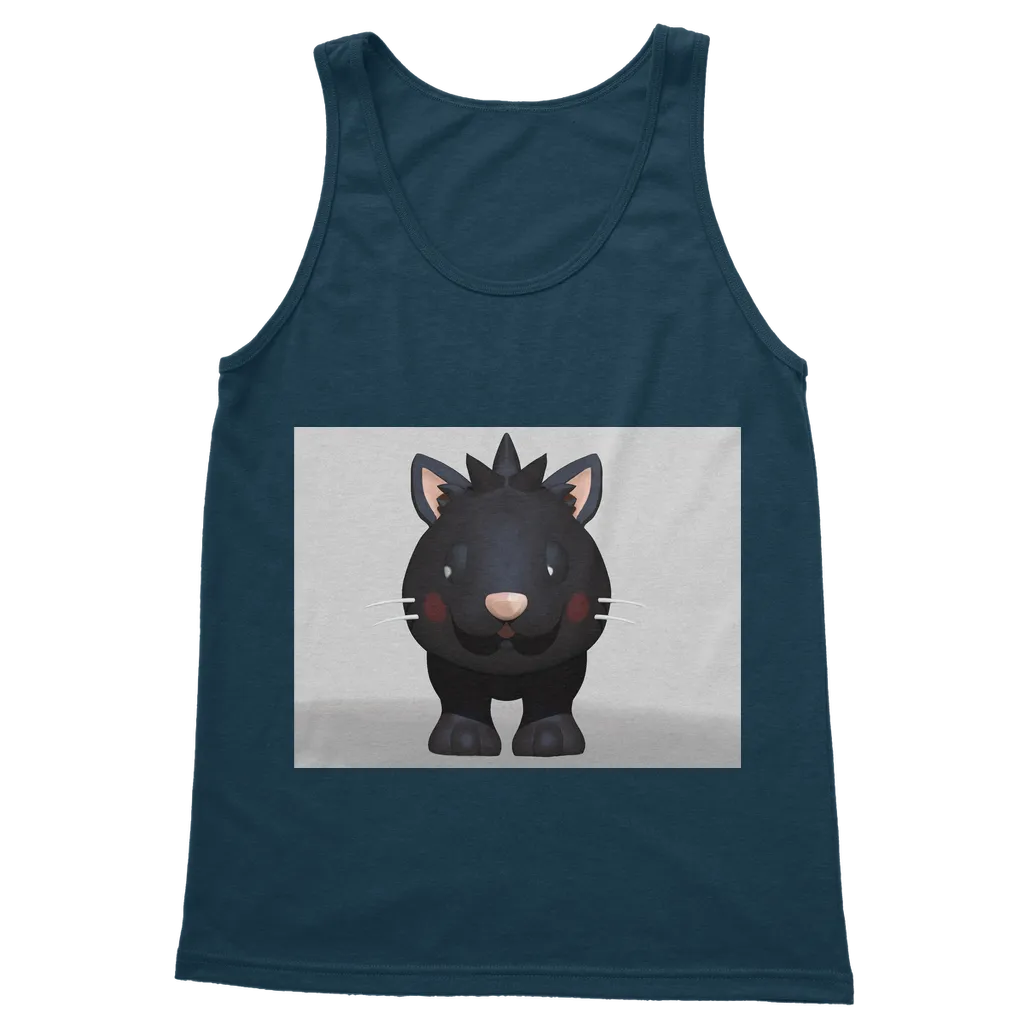 Black Kitty Classic Adult Vest Top