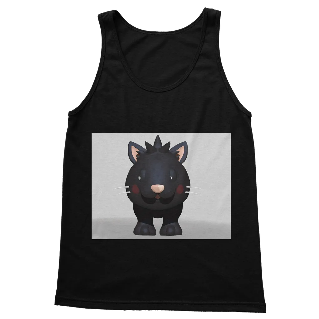 Black Kitty Classic Adult Vest Top