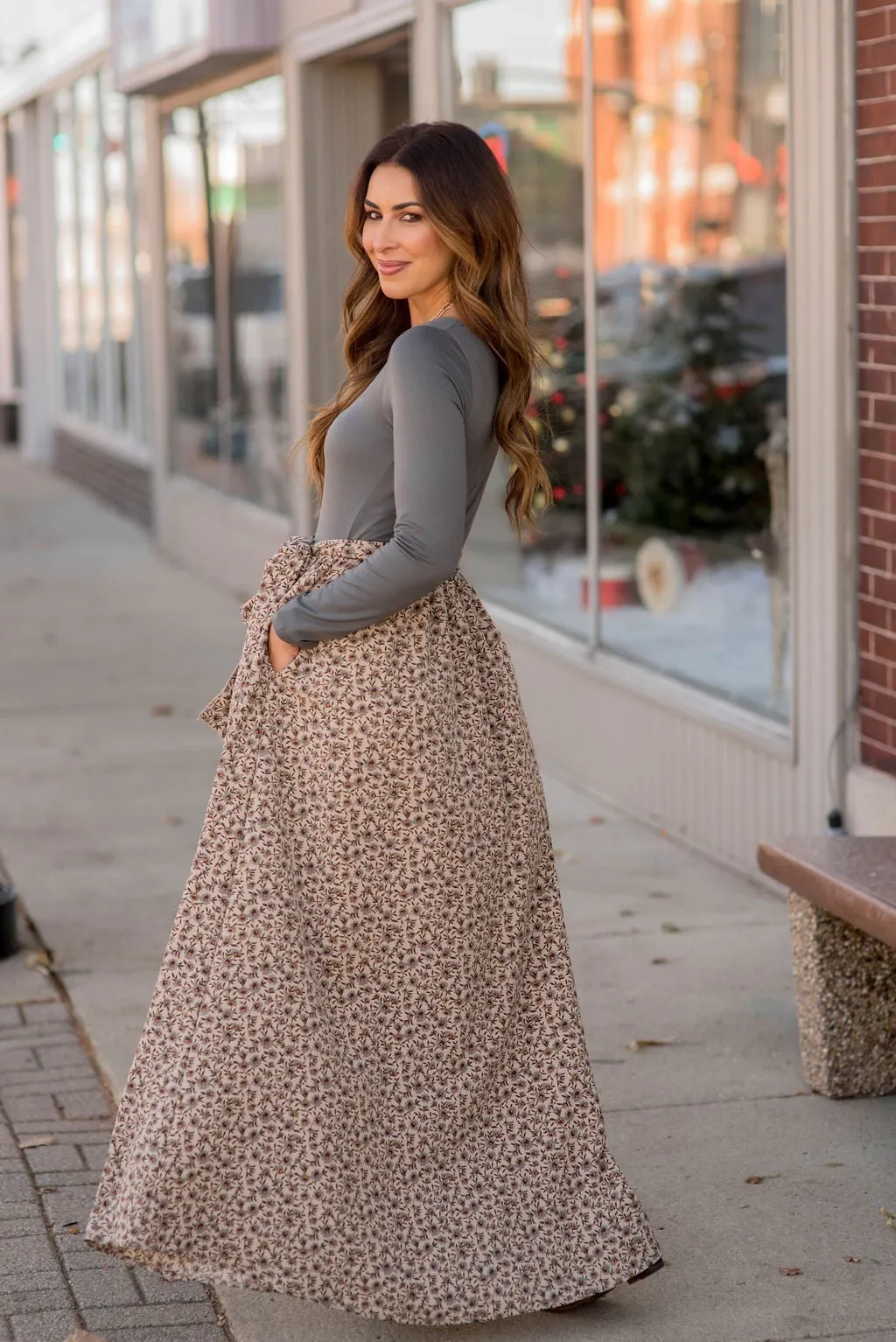 Bloom Bottom Long Sleeve Maxi