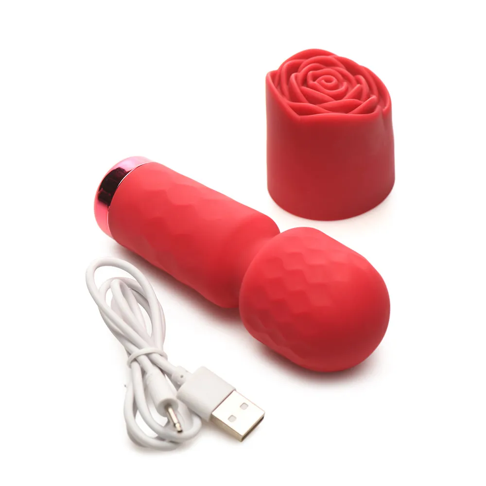 Bloomgasm Pleasure Rose-Petite Mini Silicone Rose Wand