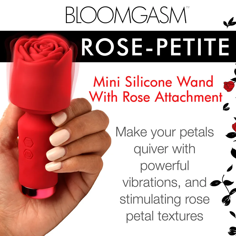 Bloomgasm Pleasure Rose-Petite Mini Silicone Rose Wand