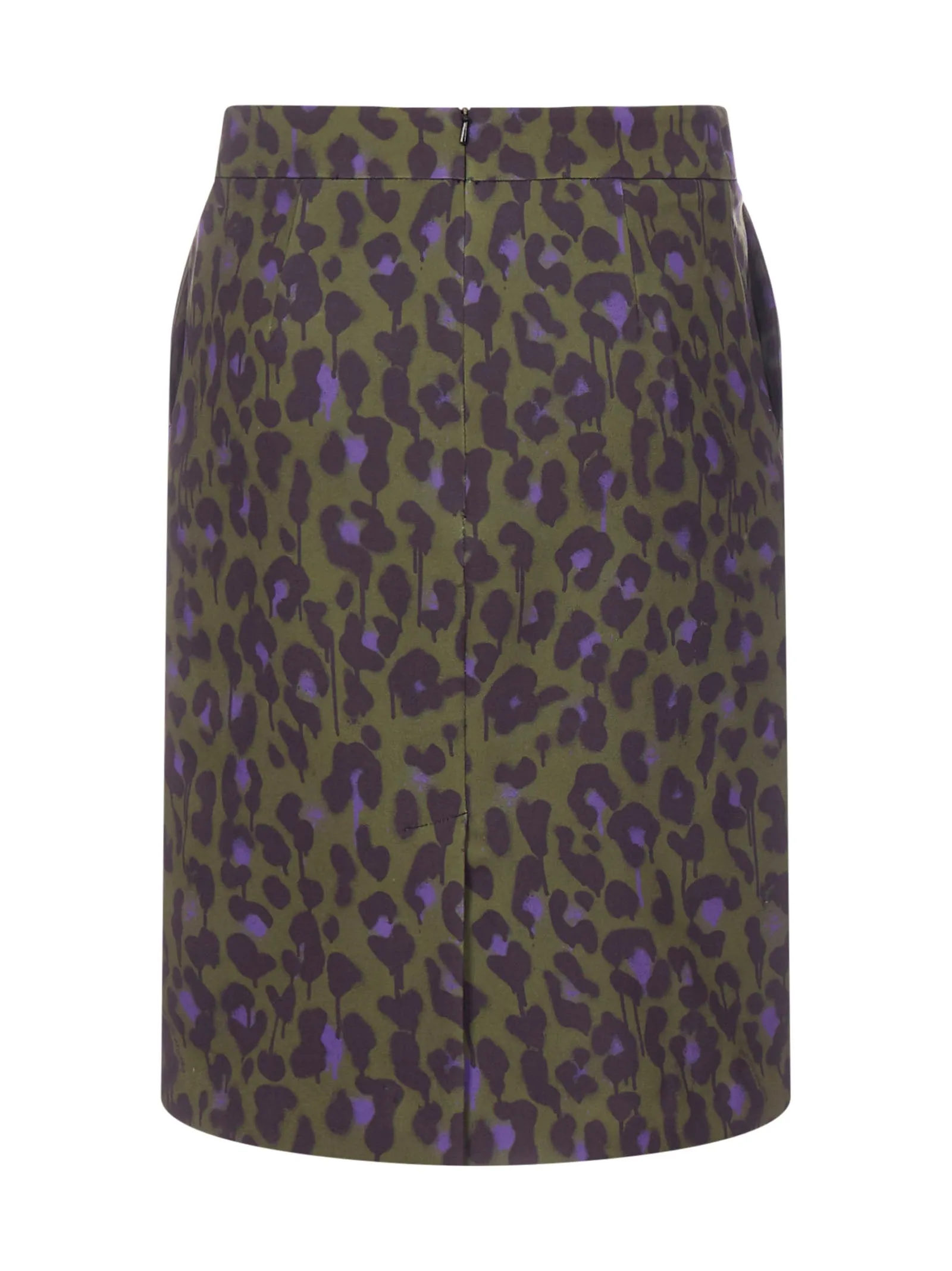 Boutique Moschino Leopard Print Pencil Skirt