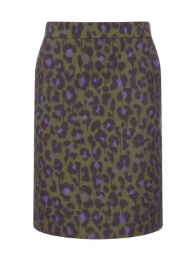 Boutique Moschino Leopard Print Pencil Skirt