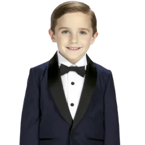 Boys Premium Navy or Ivory Shawl Tuxedo - Ring Bearer Outfit, Toddlers