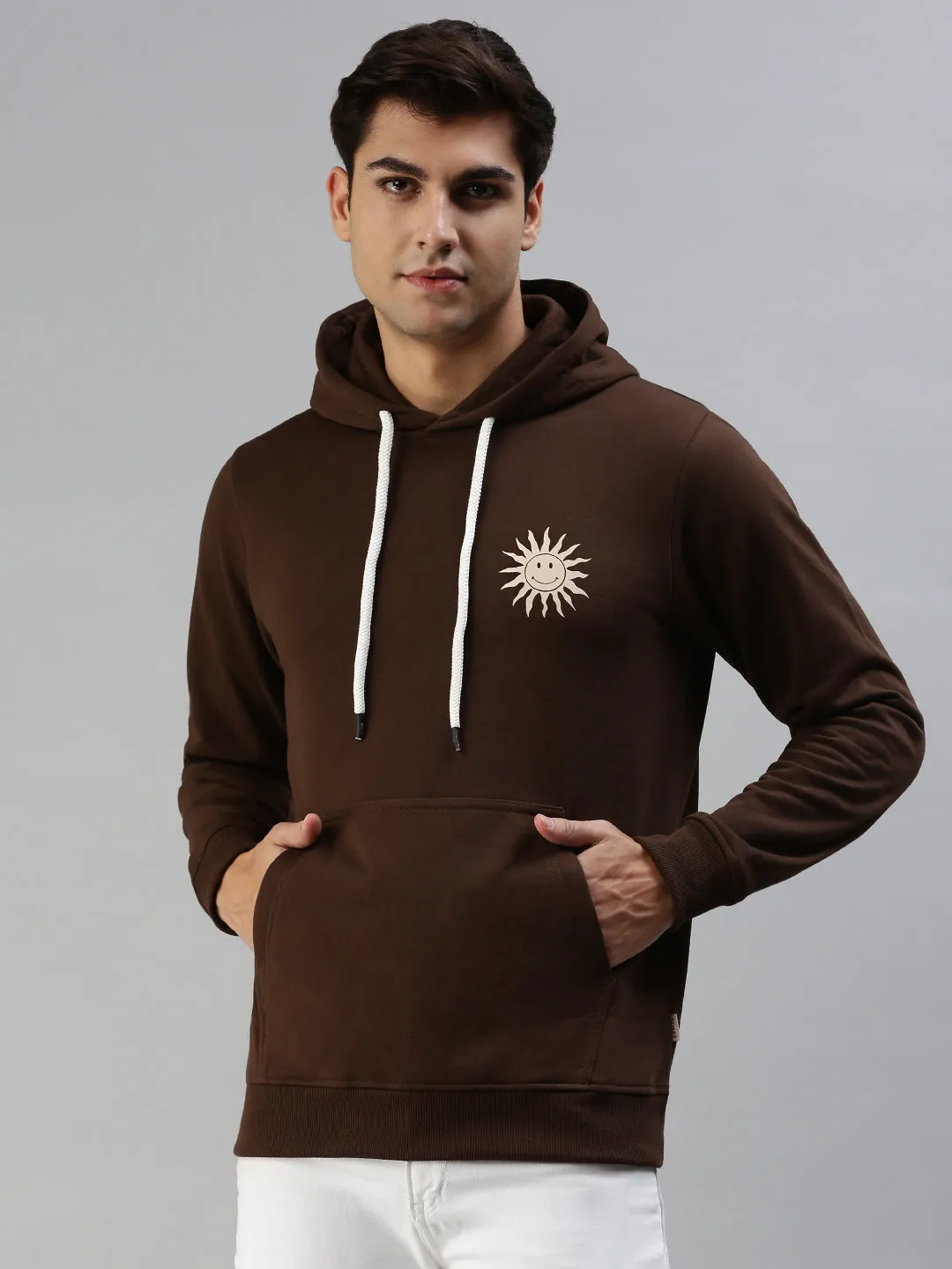 Brandy Bliss: Chic Brown Sun Men's Pullover