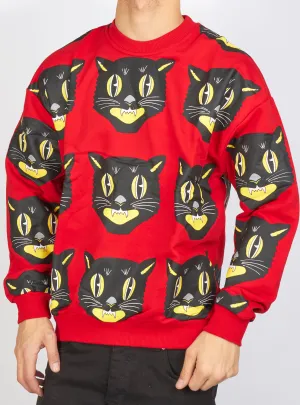 Buyer's Choice Sweater - Cat - Red - SW-21560