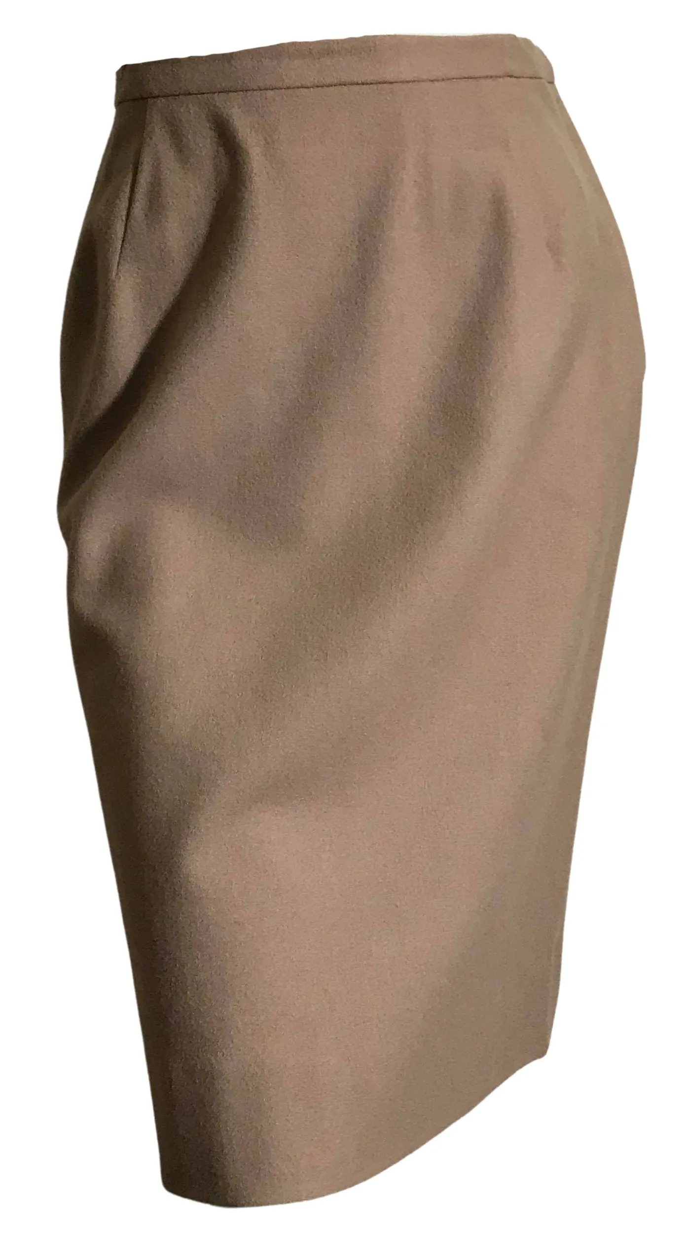 Camel Wool Pencil Skirt circa 1960s