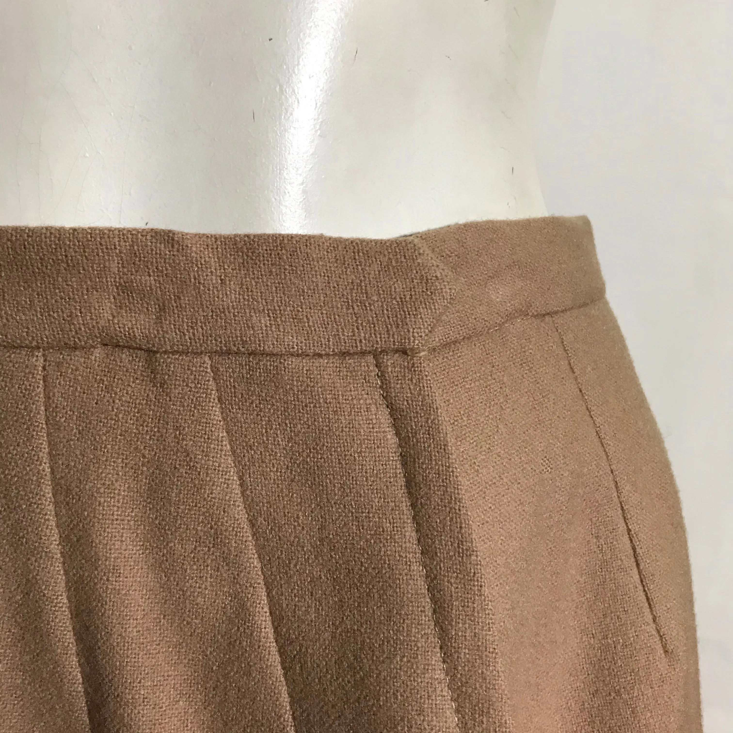 Camel Wool Pencil Skirt circa 1960s