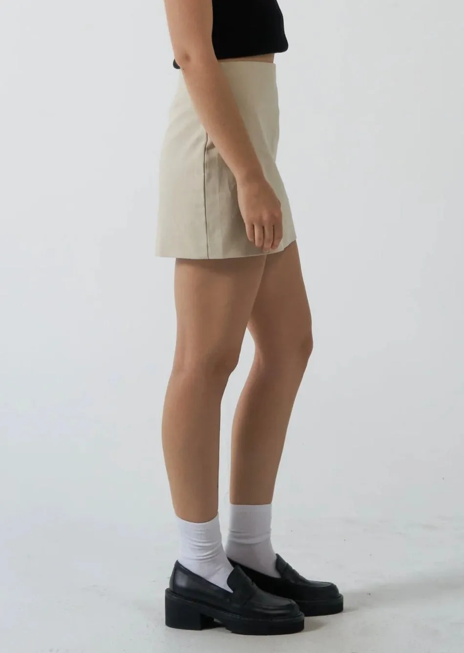 Clarity Mini Skirt Fog