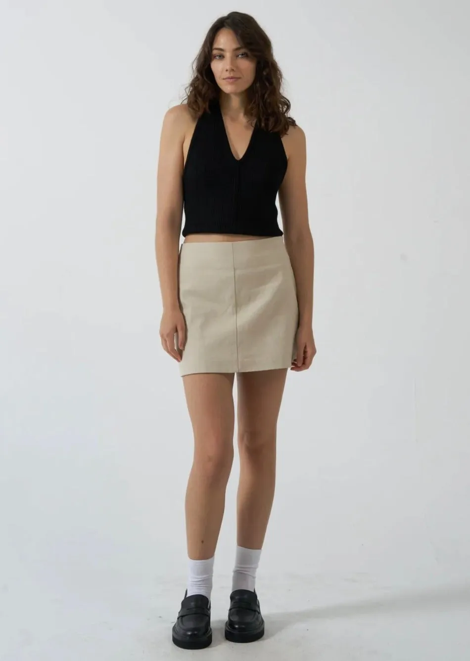 Clarity Mini Skirt Fog