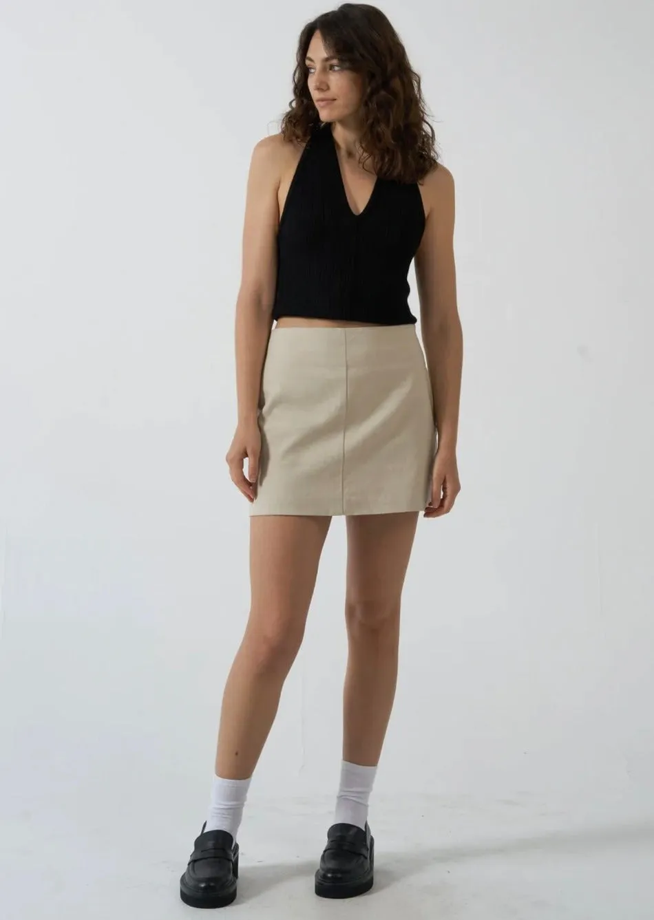 Clarity Mini Skirt Fog