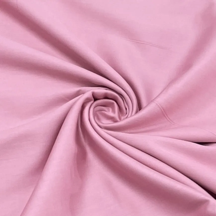 Classic Blush Pink Solid Cotton Satin