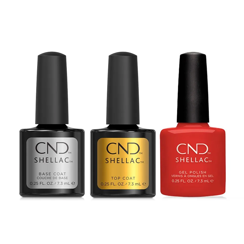 CND - Shellac Combo - Base, Top & Brick Knit