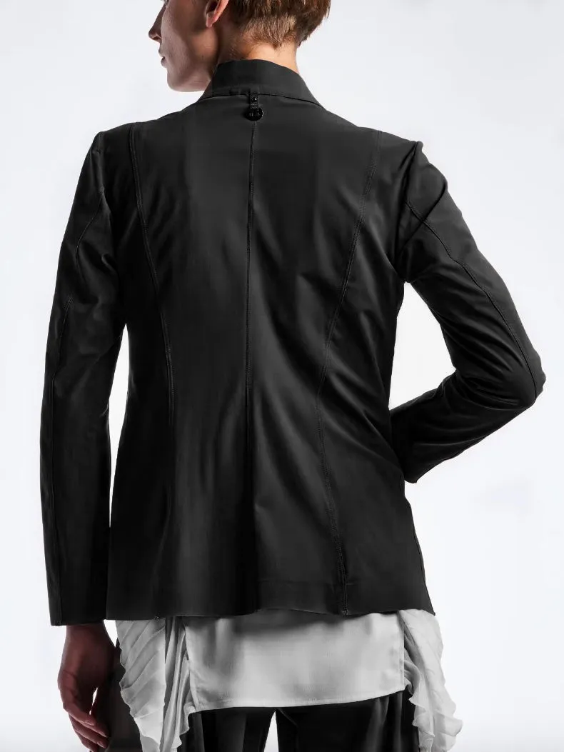 Confide Black Lazer Cut Jacket