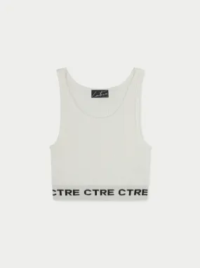 CTRE KNITTED VEST TOP - CREAM