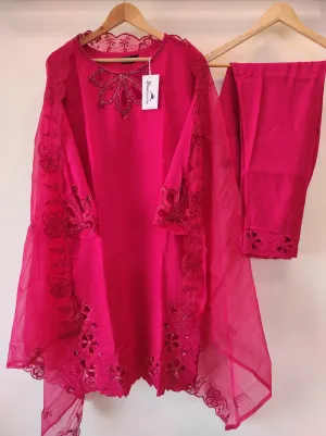 Cutwork Tunic | Hot Pink