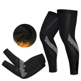 Cycling Reflective Arm Sleeves & Leg Warmers - Ultimate Winter Warmth