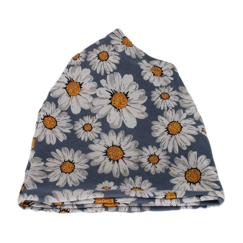 Daisy Floral Beanie Hats